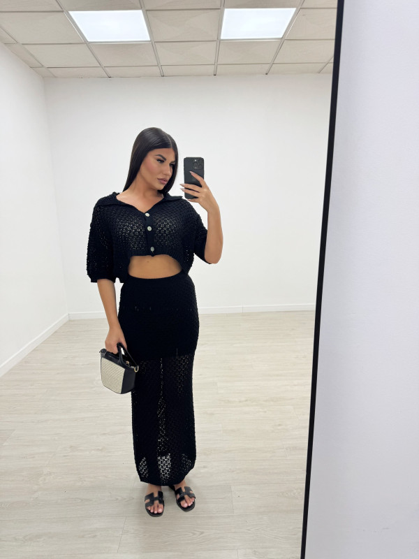 CONJUNTO CROCHET NEGRO